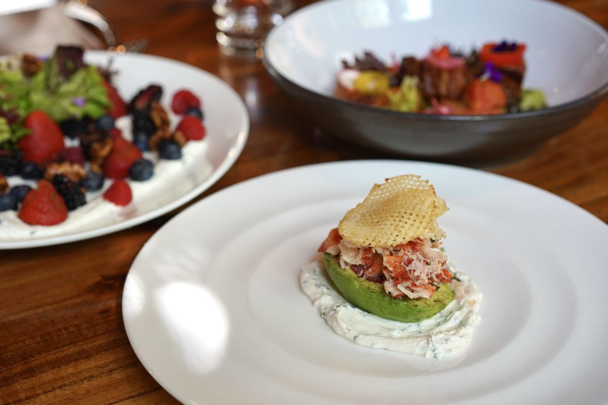 Lobster stuffed avocado at Spoonbar in Healdsburg