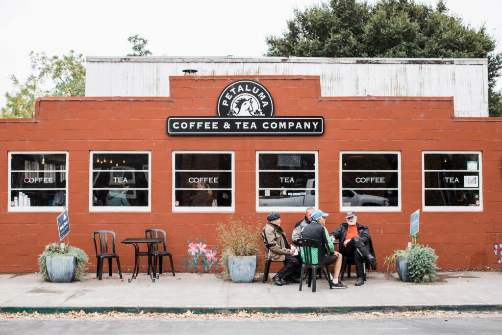 Petaluma Coffee & Tea has moved several times in its 30 years, currently located on Second Street, but it has always served freshly roasted beans. (Laura Schneider / Petaluma Coffee & Tea)