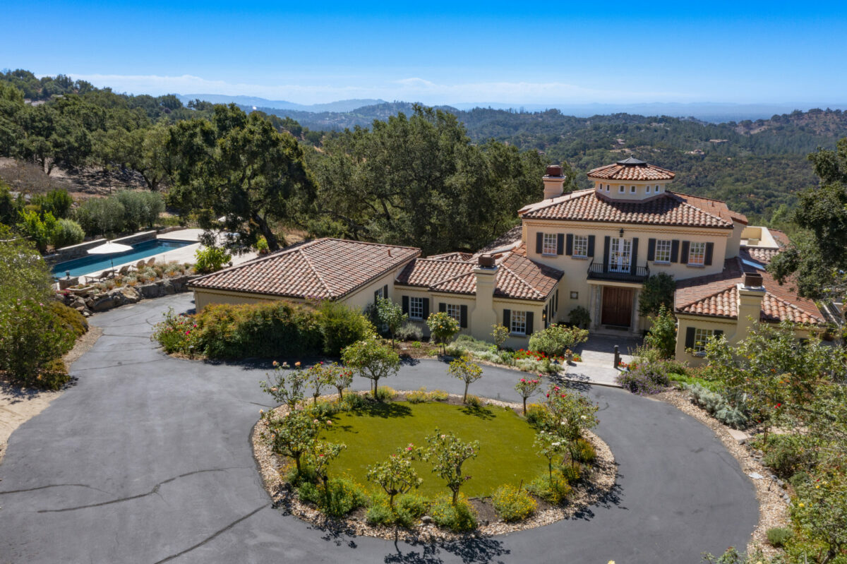This Mediterranean-style home on 8 acres in Santa Rosa is listed for $4,875,000. (Ned Bonzi)