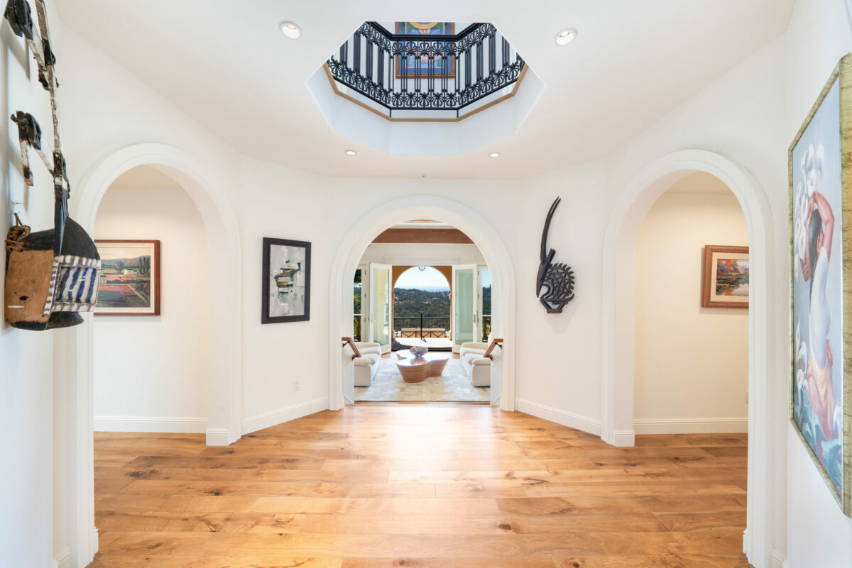 The four-bedroom, four-bathroom dwelling has been extensively remodeled and features a 26-foot octagon tower. (Ned Bonzi)