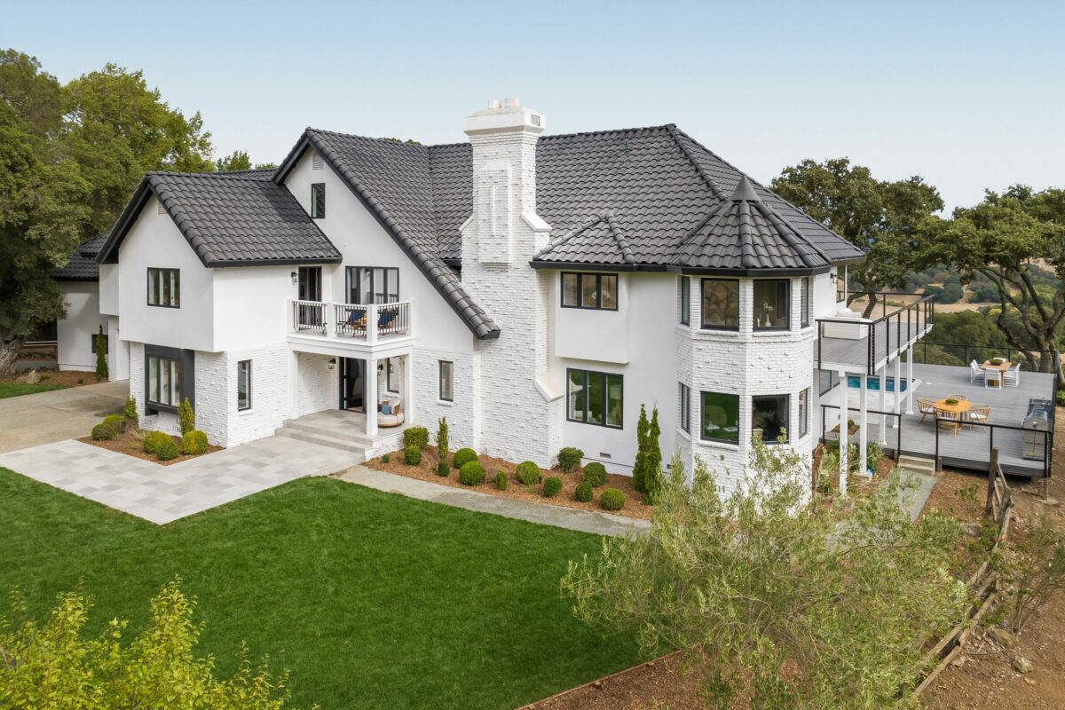 The modern Tudor-inspired home was built in 1984 and has undergone a full renovation. (Stephen Sugg / Sotheby’s International Realty)