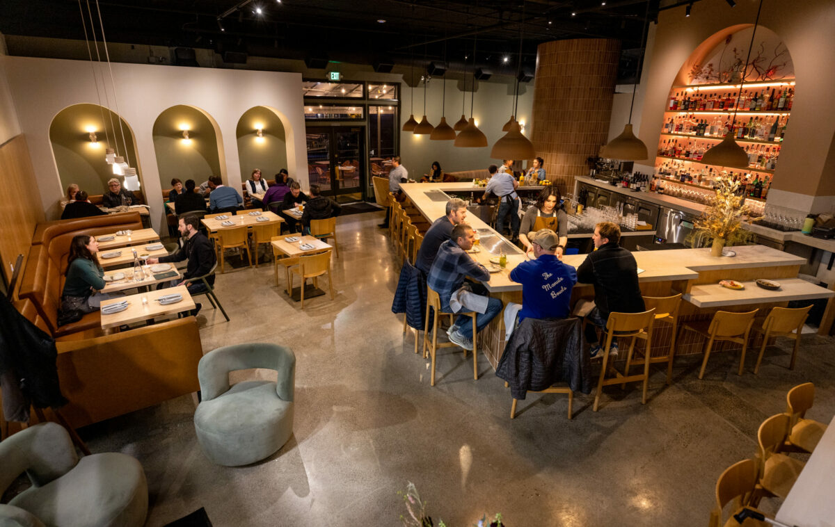 The bar and main dining room at Luma Bar and Eatery in Petaluma. (John Burgess/The Press Democrat)