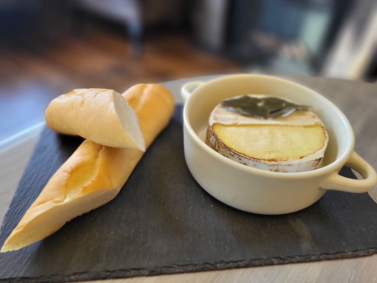 mini baguette and cheese at The Petaluma Cheese Shop