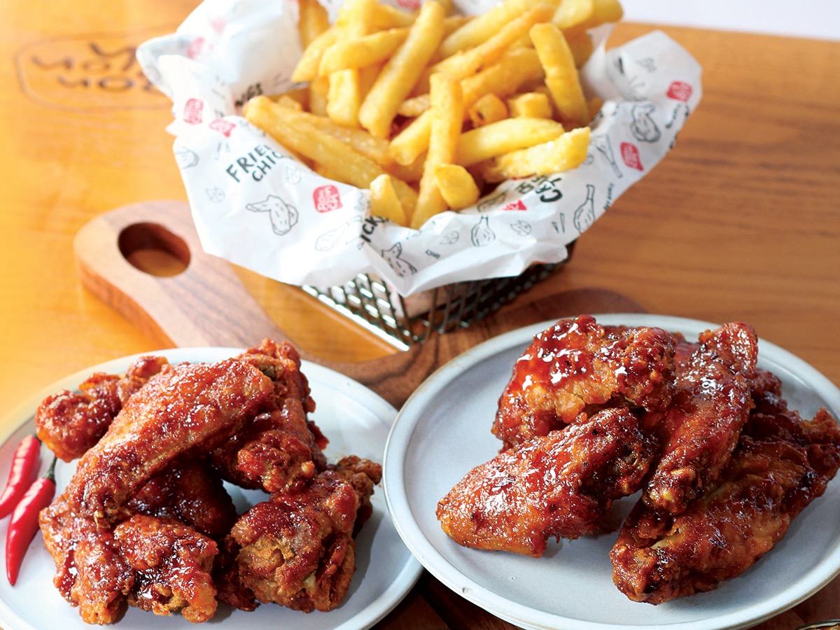 Fried chicken and French fries from Bonchon Korean Fried Chicken. (Bonchon)