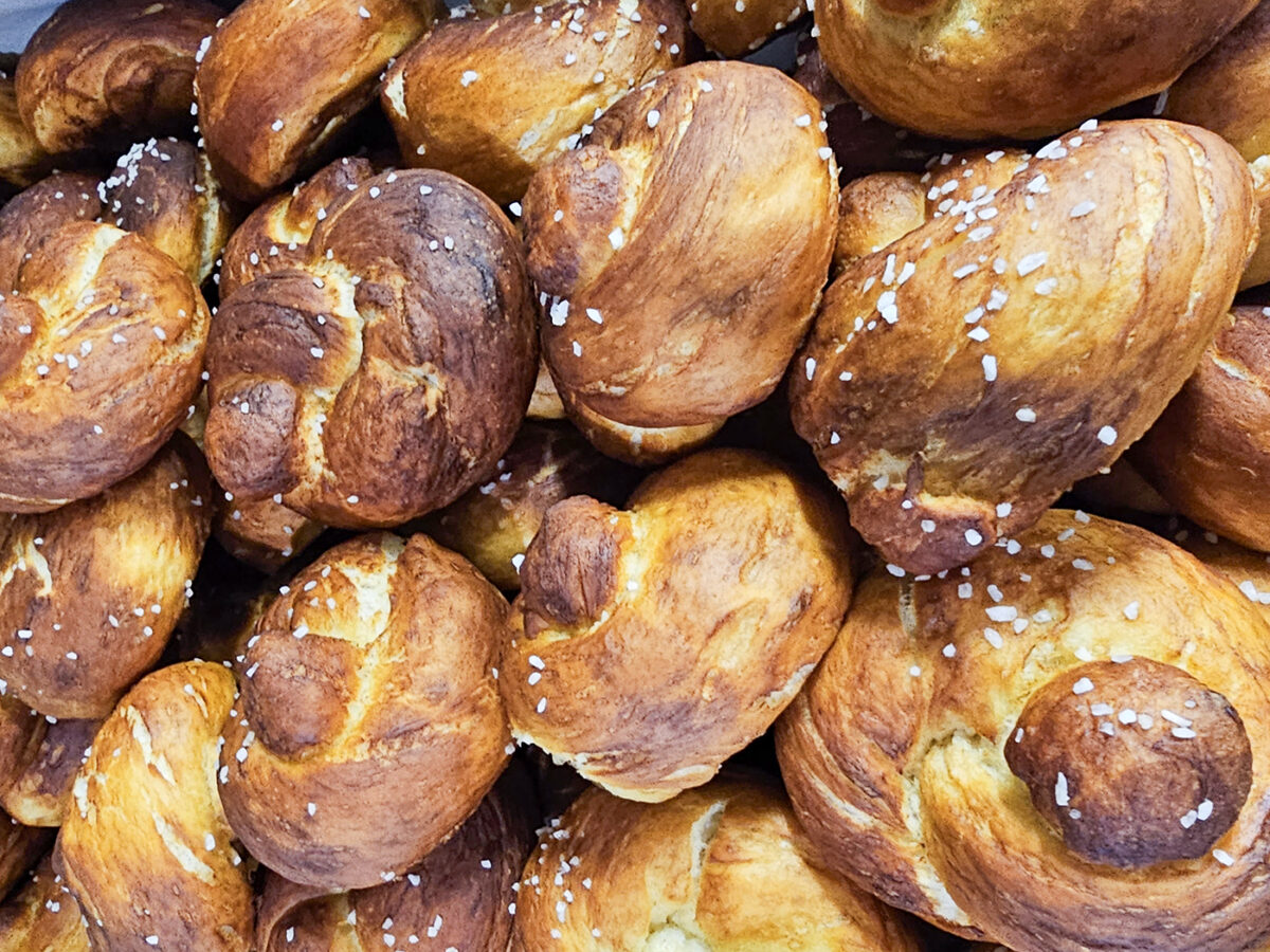 Pretzels at Wooden Petal in Santa Rosa. (Heather Irwin/Sonoma Magazine)