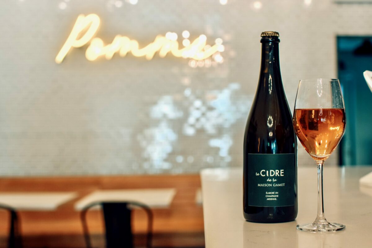 Pomme Cider Shop on Broadway in Sonoma serves a wide range of flavors and styles of cider from all over the world. (Aimee Chavez/Aimee's Gallery)