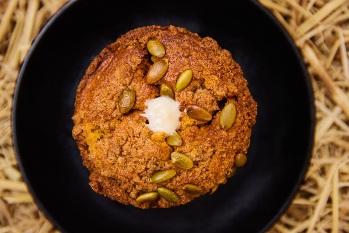 Pumpkin muffin from Black Oak Coffee Roasters in Healdsburg. (Black Oak Coffee Roasters)