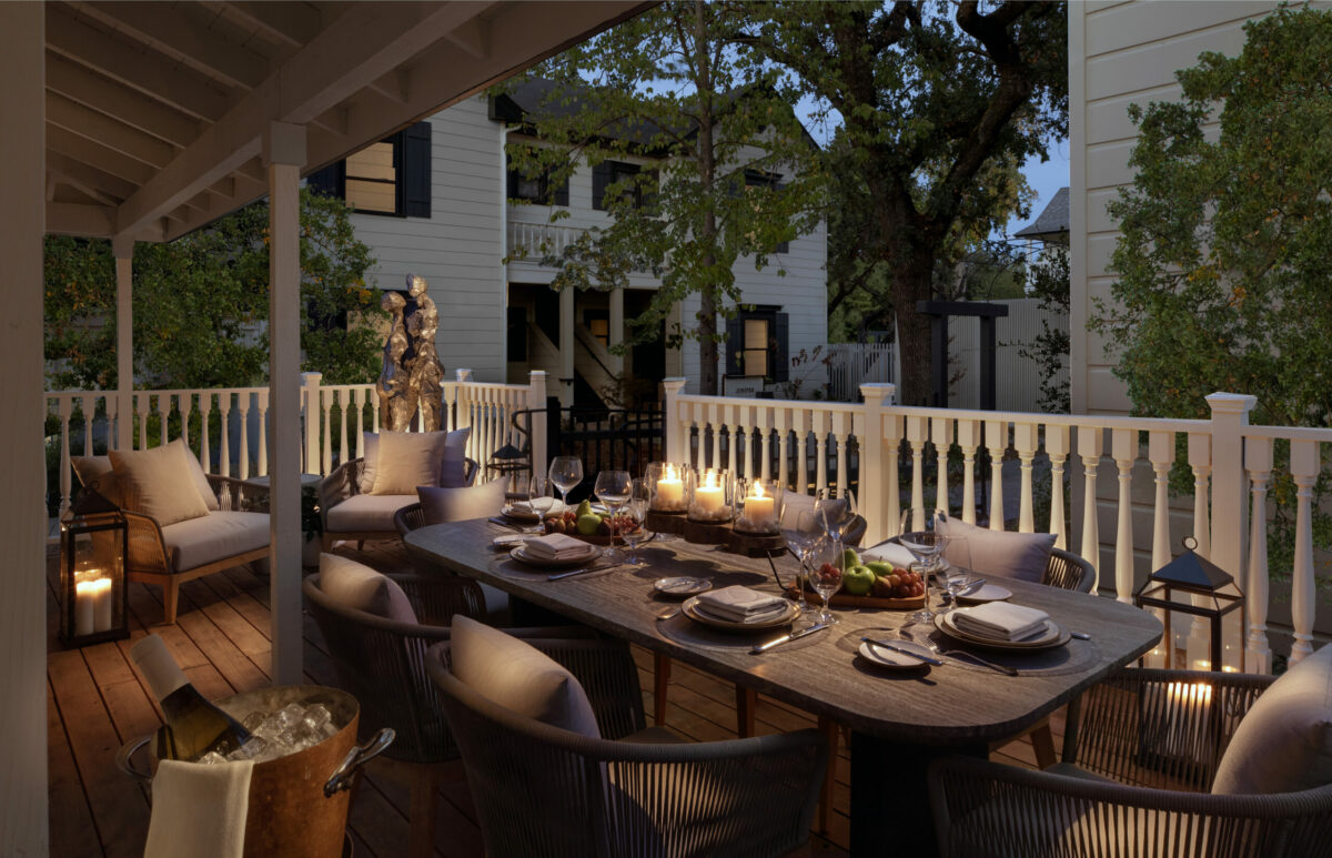The patio at the new Artists Cottage at MacArthur Place Hotel and Spa in Sonoma. (MacArthur Place Hotel and Spa)