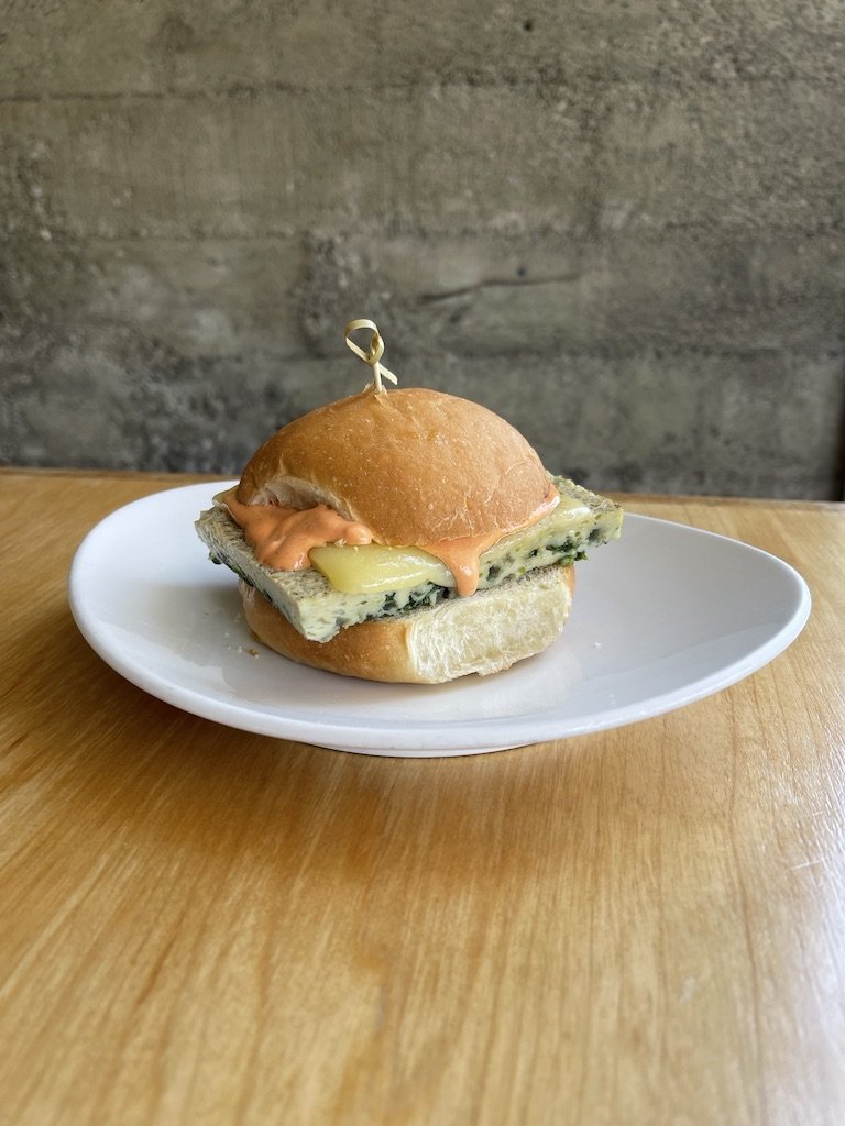 Baked egg sandwich from Marigold at The Spinster Sisters in Santa Rosa. (Marigold)