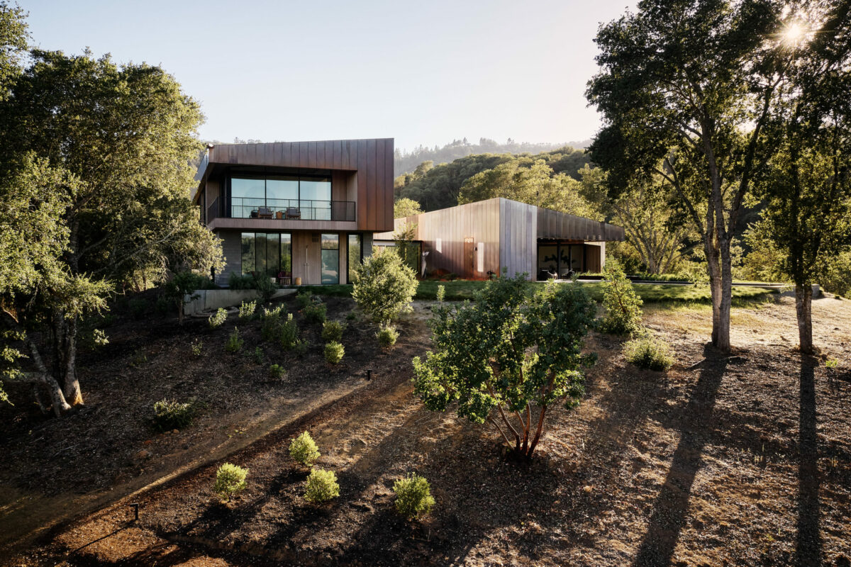 The home enjoys views of the valley as well as nearby trees and the garden. (Joe Fletcher)