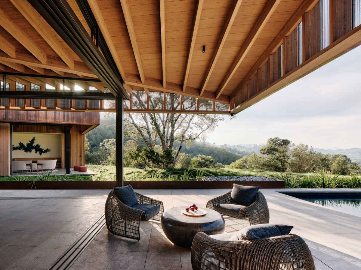 Seating area by the pool. (Joe Fletcher)