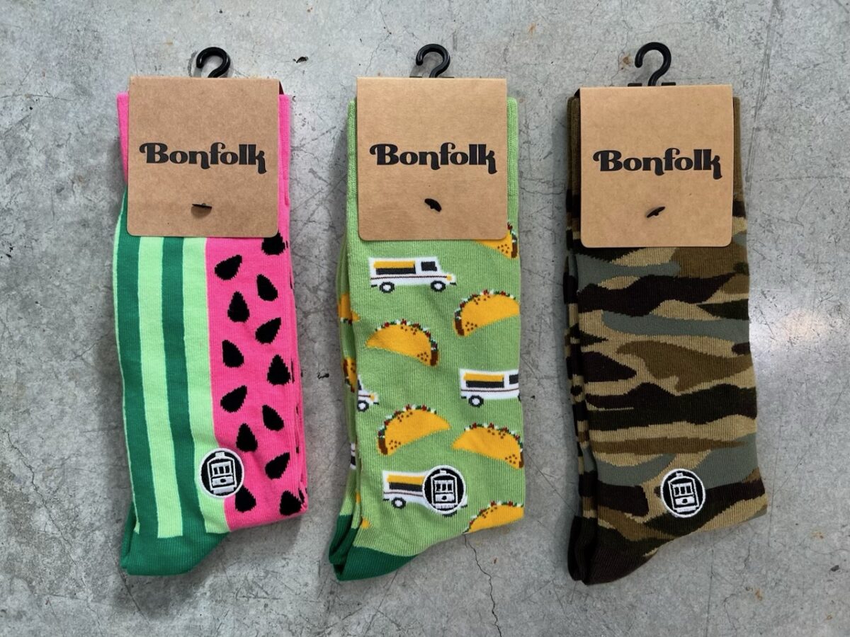 By One Give One: Purchase a pair of these adorable socks by Bonfolk, and they’ll donate a pair to those in need. According to Bonfolk, “Socks are the most requested, yet least donated, clothing item in shelters.” The company has donated 800,000 pairs and counting. Roost General Store, 9111 Windsor Rd, Windsor, 707-620-0654, roostgeneralstore.com