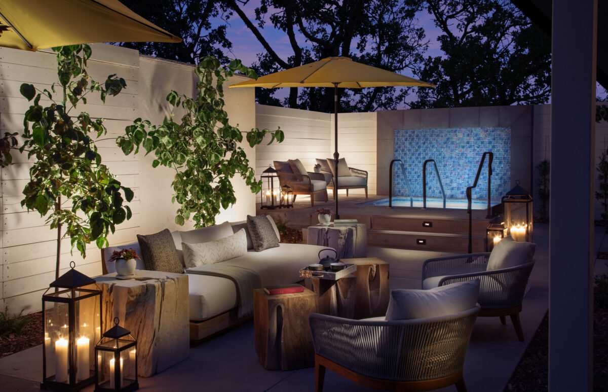 A jacuzzi at MacArthur Place Hotel and Spa in Sonoma. (MacArthur Place Hotel and Spa)