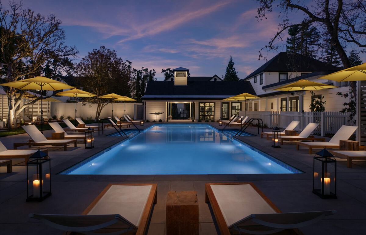 The pool and spa area at MacArthur Place Hotel and Spa in Sonoma. (MacArthur Place Hotel and Spa)