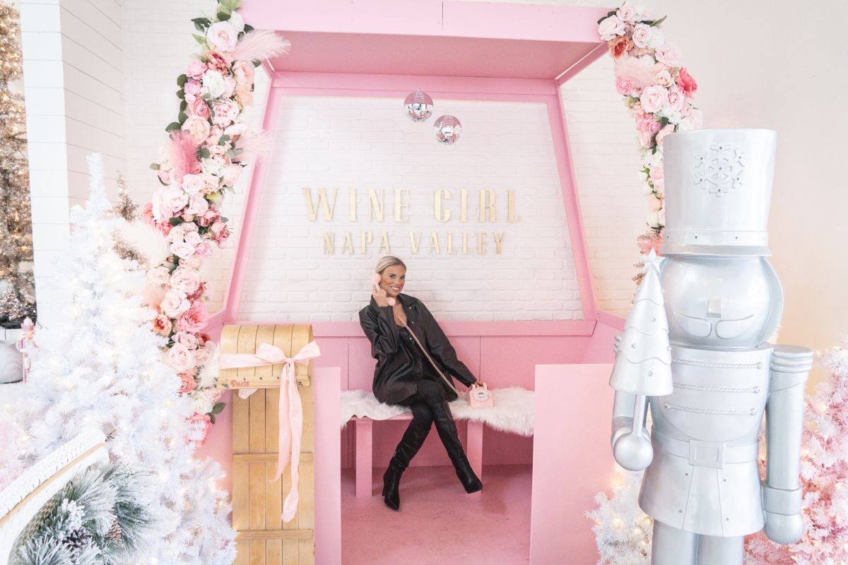 Holiday decor at Wine Girl Napa Valley