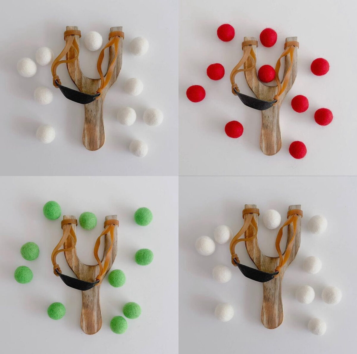 Oh, Shoot!: A slingshot with felted ammo makes for gentle play around the house. Perfect for fun people and cats. $20, Heart City Merry Market, 129 N Cloverdale Boulevard Suite 6, 707-894-6220, erinmavis.com