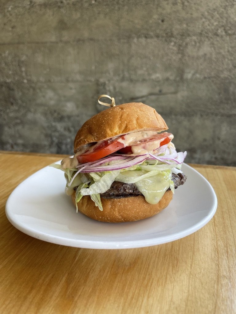 Burger from Marigold at The Spinster Sisters in Santa Rosa. (Marigold)