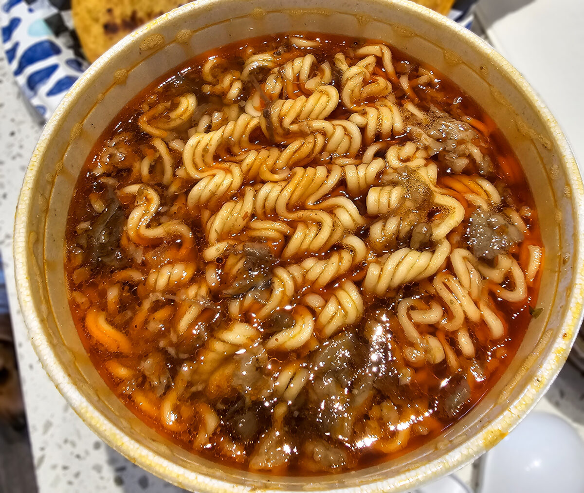 Birria ramen from Tacos Los Iniguez in Santa Rosa. (Heather Irwin/The Press Democrat)