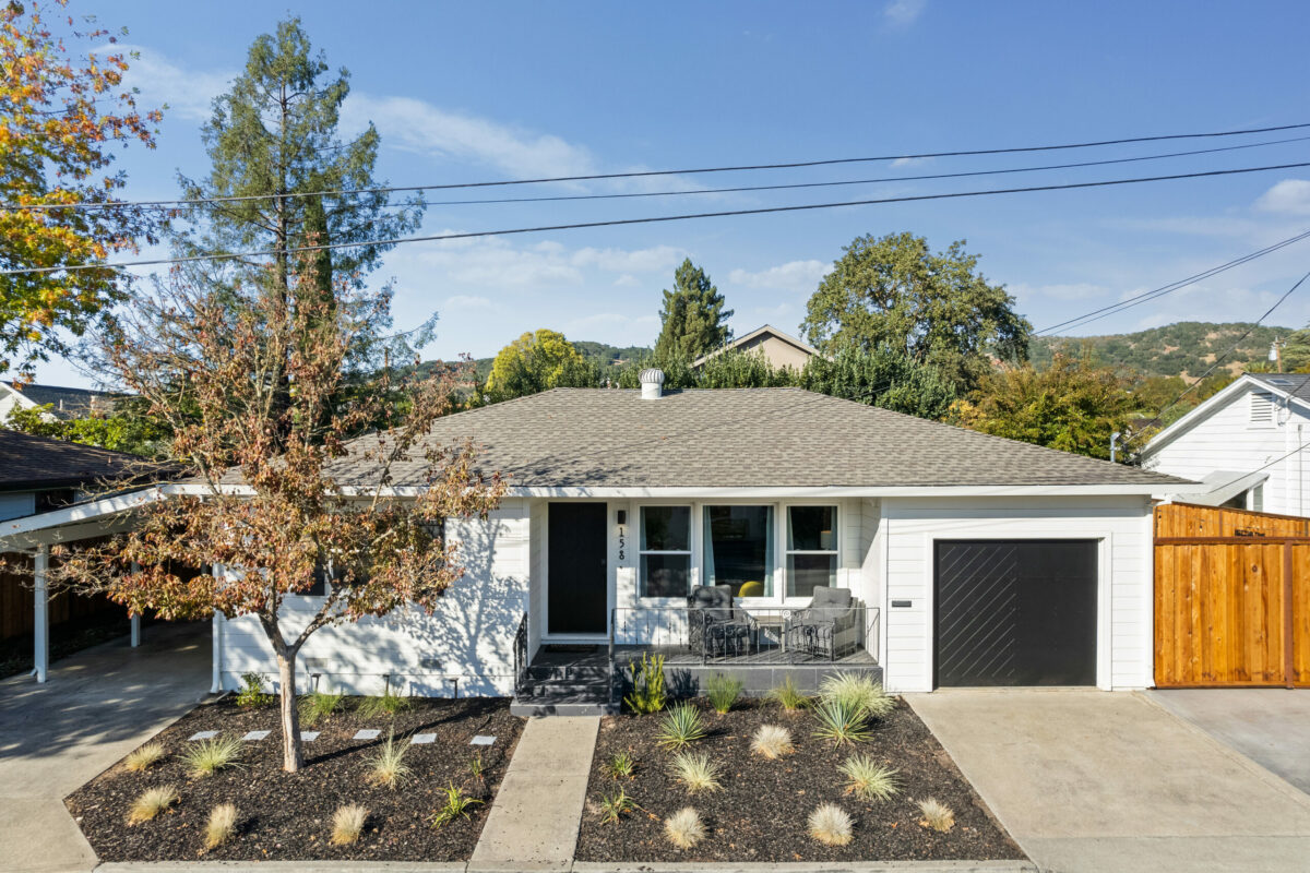 This two-bedroom, one-bathroom 1950s home, just off the Sonoma Plaza, is listed for $949,000. The sale is currently pending. (Open Homes Photography)