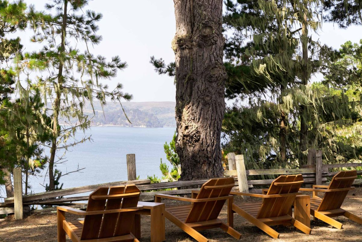 View of Tomales Bay from Lodge at marconi