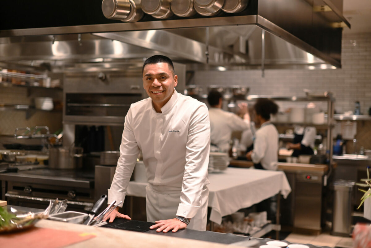 Executive Chef Rogelio Garcia in his kitchen at Auro restaurant in Calistoga on Thursday, Dec. 8, 2022. (Erik Castro / For The Press Democrat)