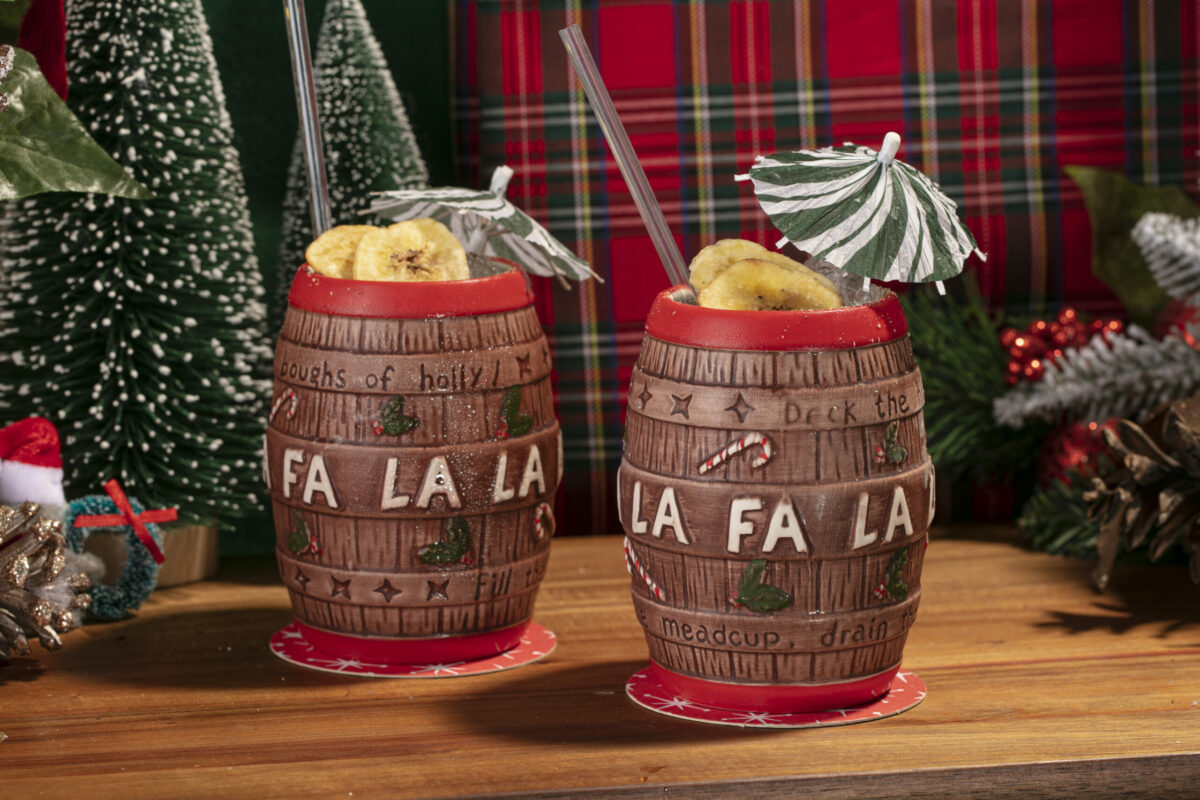 Miracle’s Carol Barrel cocktail at Brewster’s Beer Garden in Petaluma. (Melissa Horn)