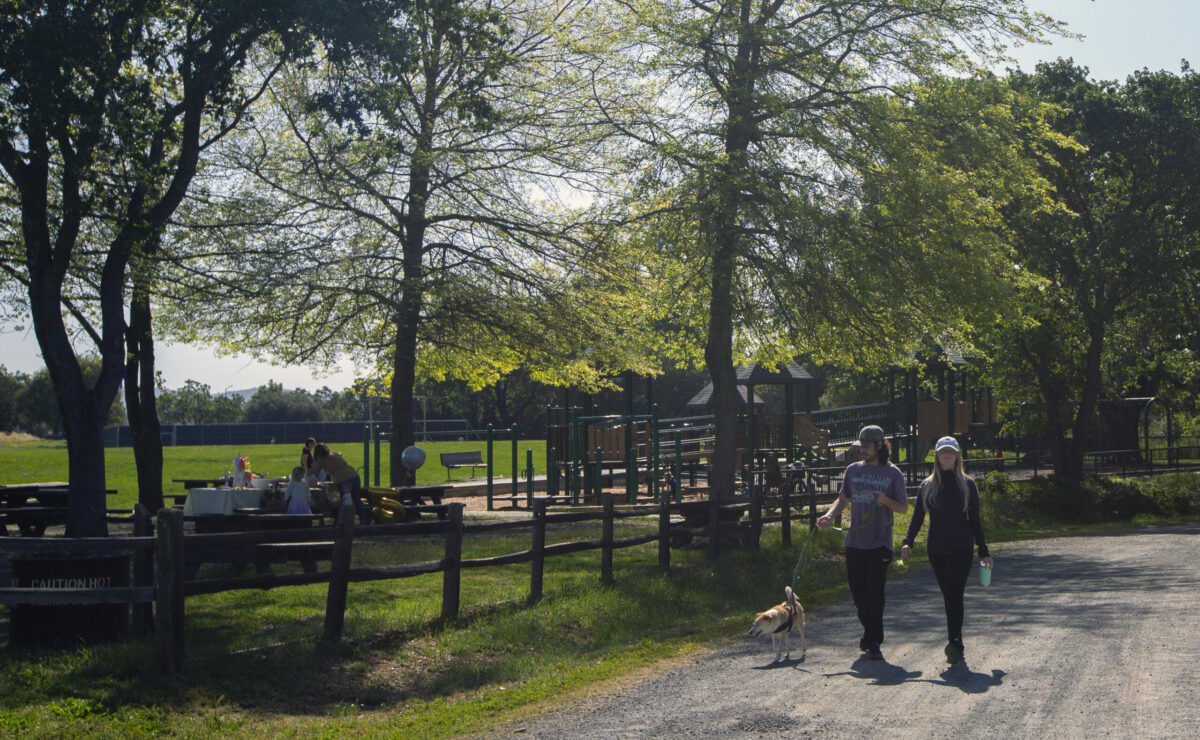 Playing fields, picnic tables and a children's playground are all well used at Maxwell Farms Regional Park on Sunday, April 3, 2022. (Robbi Pengelly/Index-Tribune)