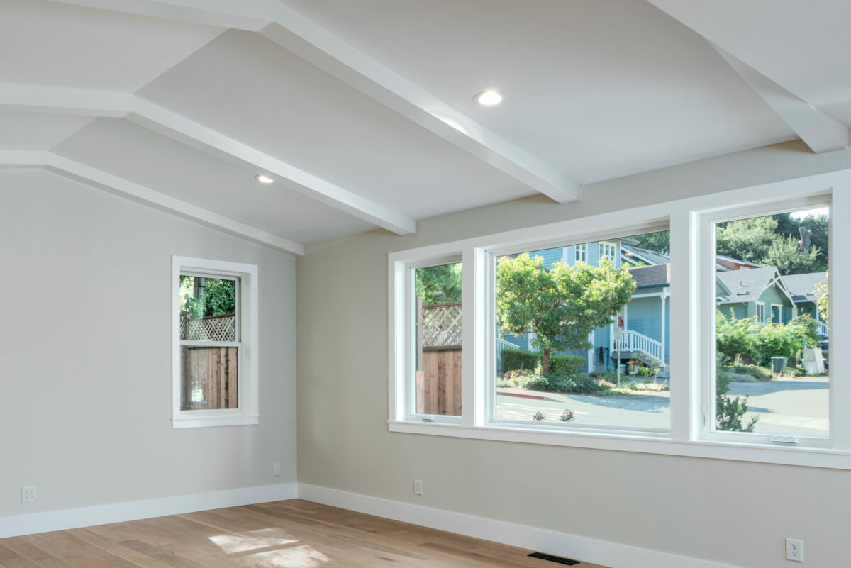 Vaulted ceilings in the great room add airiness. (Prosper Real Estate)