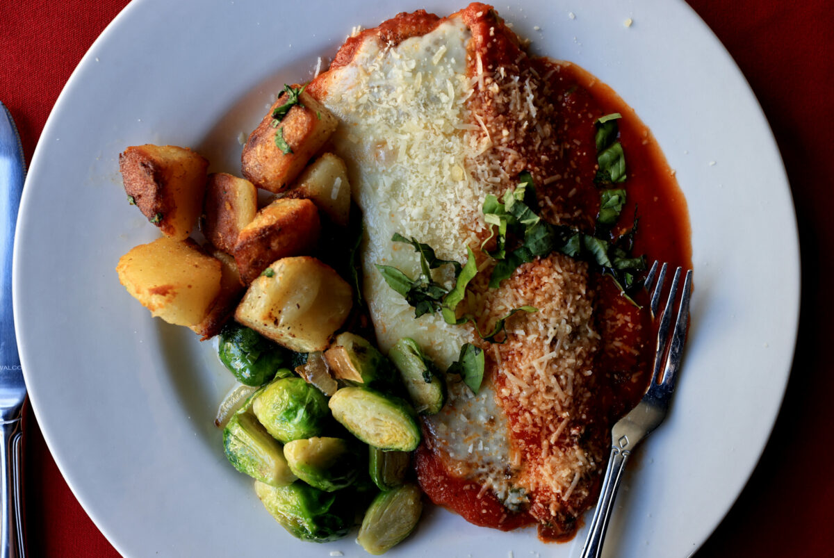 Chicken parmigiana at Eddies Kitchen in Santa Rosa, Tuesday, April 4, 2023. (Kent Porter / The Press Democrat)