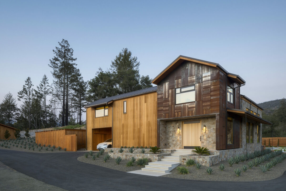 This recently completed Glen Ellen estate, built on the site of a home destroyed by the 2017 wildfires, references its surroundings and the property's past, but also look toward the future. (Adam Potts Photography)