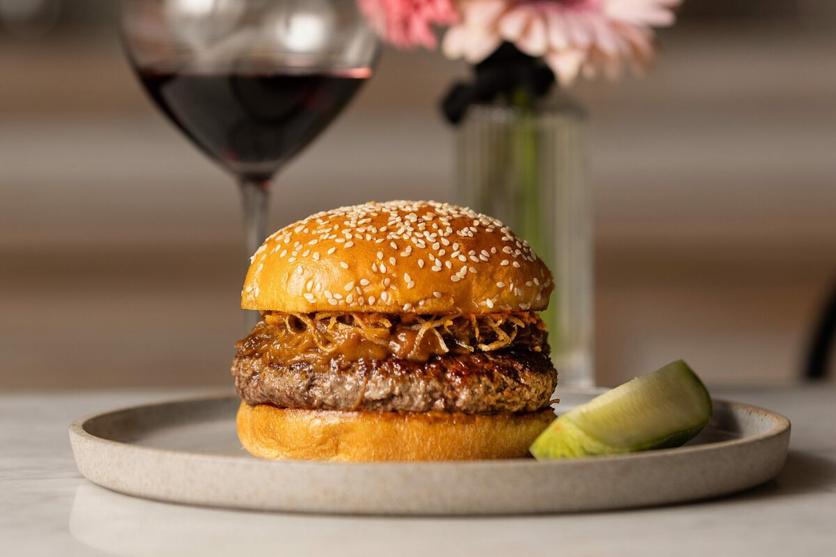 A Burger Named Harlan from the Golden Bear Station Thursday, January 11, 2023 on Highway 12 in Kenwood. (John Burgess/The Press Democrat)