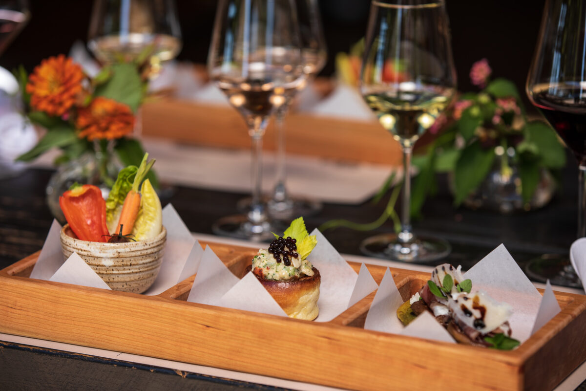 The three-course Soaring wine and food pairing at Bricoleur Vineyards in Windsor. (Bricoleur Vineyards)