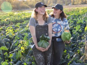 Sarah and Anna Dozor operate Winter Sister Farm in Sebastopol, focusing specifically on providing vegetables in the off-season when other farms shut down production. (Christopher Chung/The Press Democrat)