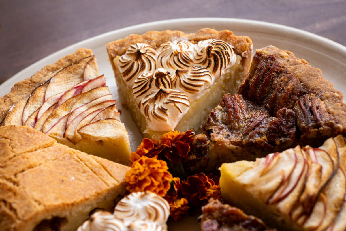 A selection of pies and tarts from Marla SR Bakery and Cafe. (John Burgess/The Press Democrat)