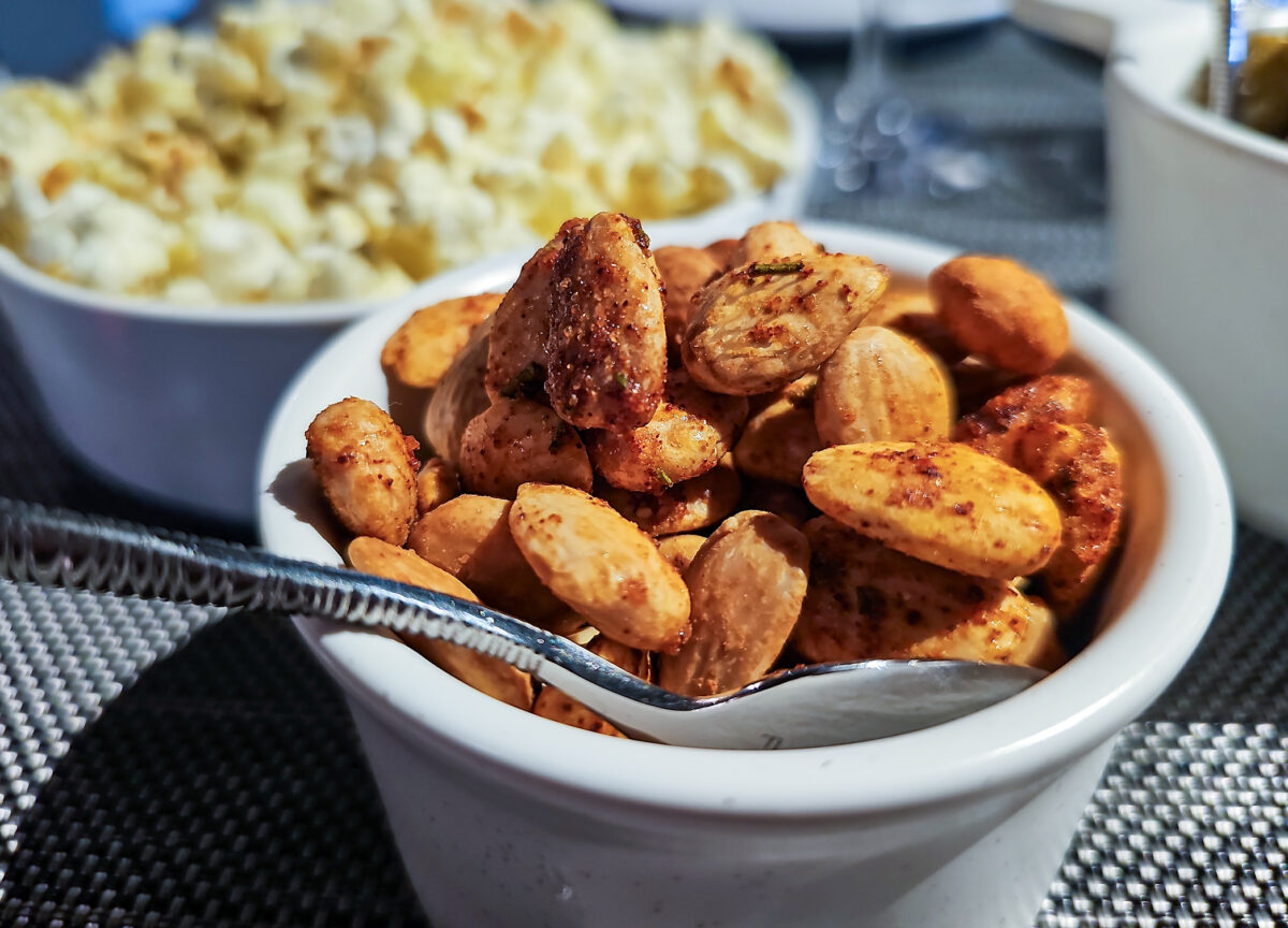Smokey Orange Marcona Almonds at La Crema Winery in Windsor (Heather Irwin/Sonoma Magazine)