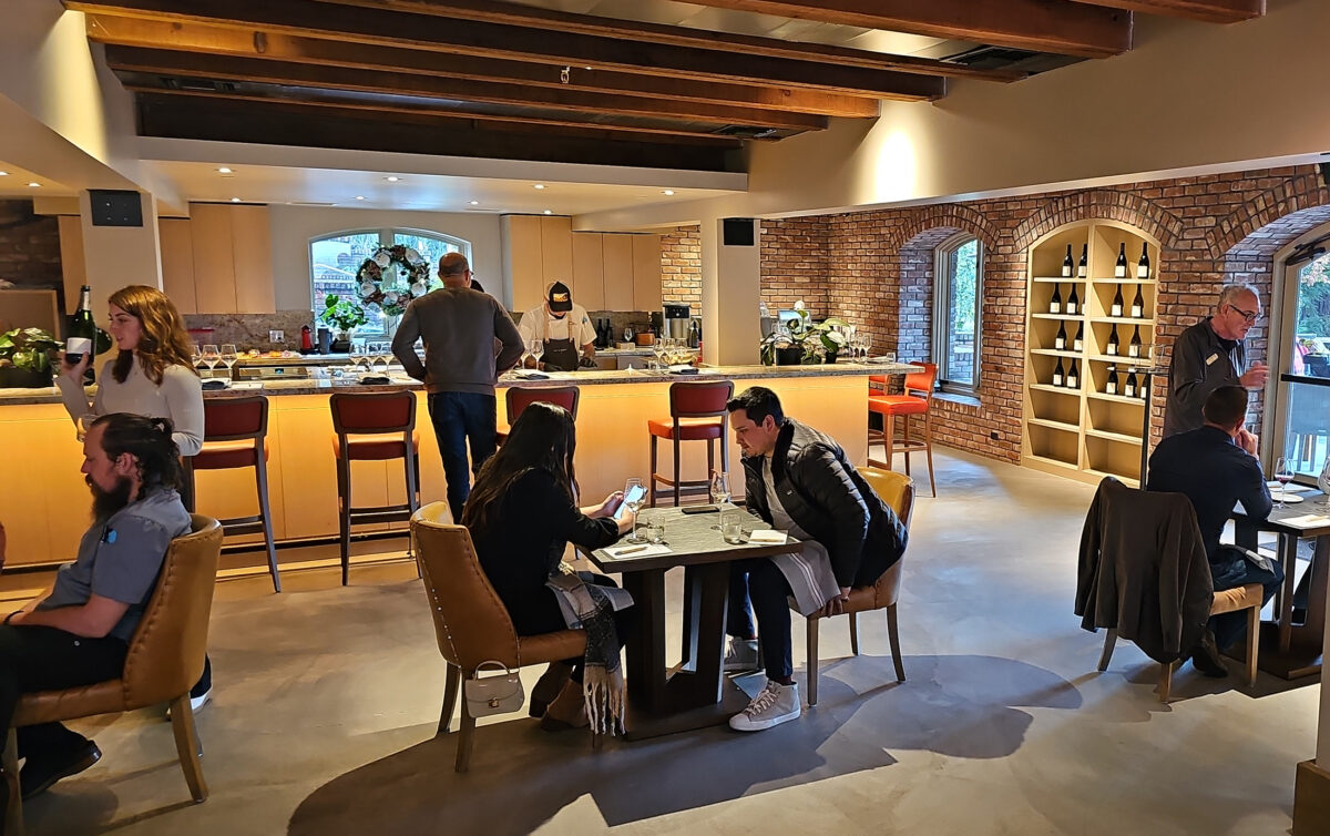 The tasting room at La Crema Winery in Windsor (Heather Irwin/Sonoma Magazine)