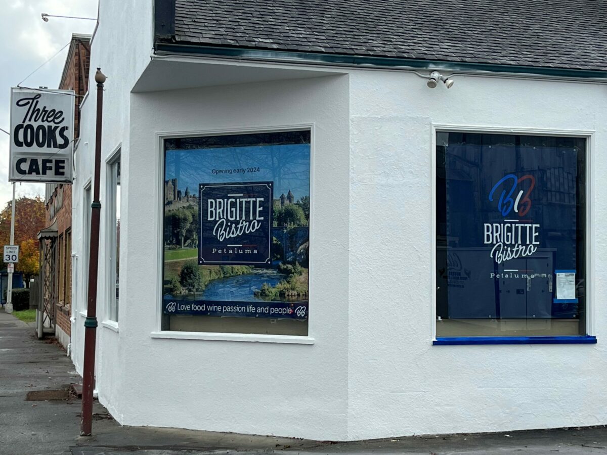 As of Saturday, Dec. 2, 2023, the former Wishbone Cafe location has a new coat of white paint. (David Templeton/Argus-Courier staff)
