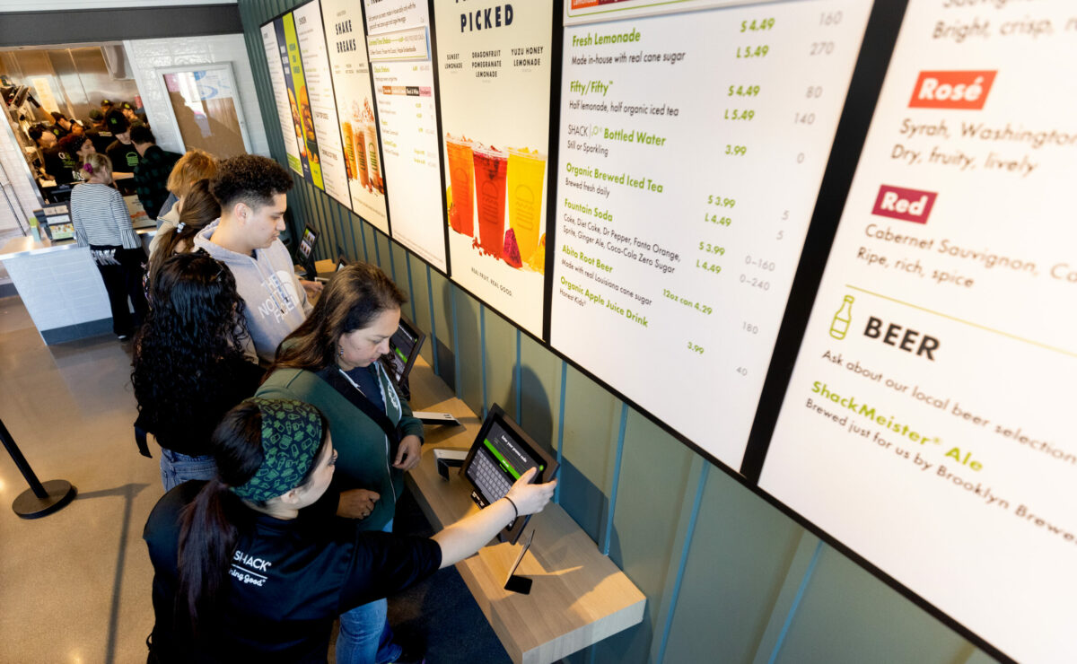 New trainees practiced during a lunch service for friends and family at the first Shake Shack in Sonoma County Wednesday, February 28, 2024. The popular franchise will open officially Thursday in Santa Rosa’s Montgomery Village. (Photo by John Burgess/The Press Democrat)