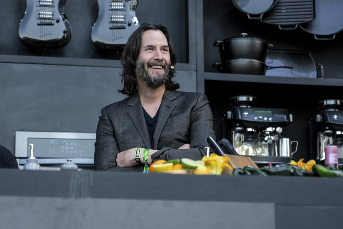 Keanu Reeves of Dogstar is seen on day two of the BottleRock Napa Valley Music Festival on Saturday, May 27, 2023, at the Napa Valley Expo in Napa, Calif. (Photo by Amy Harris/Invision/AP)