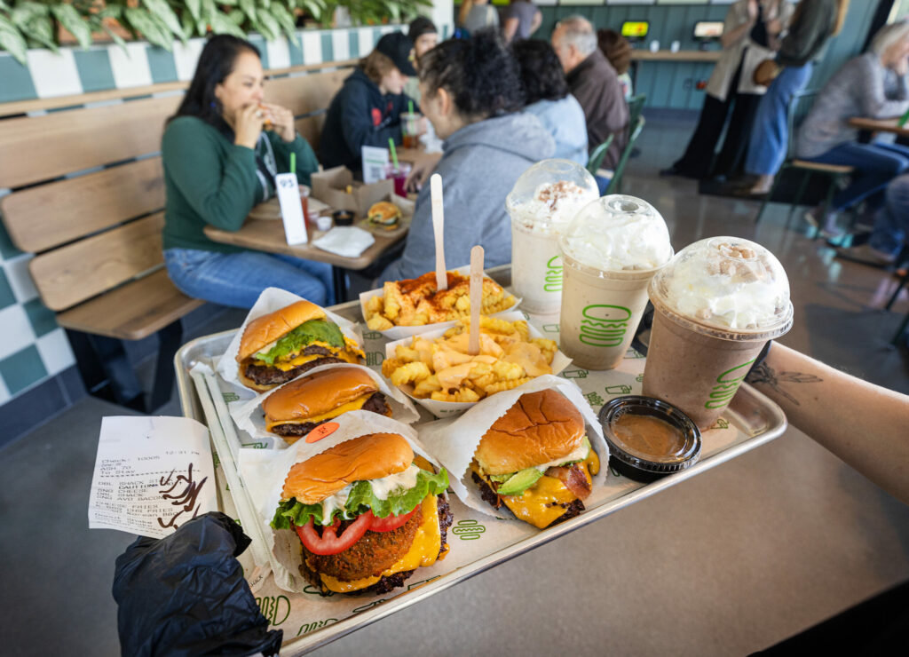 The first Shake Shack in Sonoma County held a practice lunch service with good old burgers, fries, shakes and more in Santa Rosa’s Montgomery Village Wednesday, February 28, 2024. (John Burgess/The Press Democrat)
