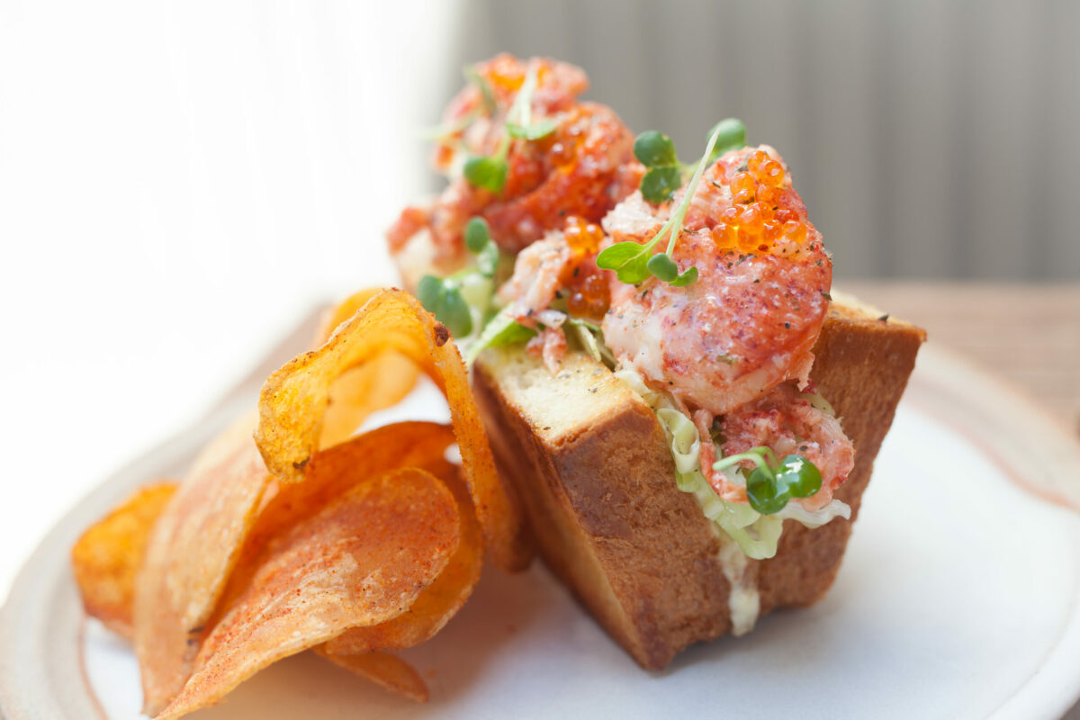Folktable's Green Goddess Lobster roll. Aug. 8, 2023 (Photo by Erika Cole)