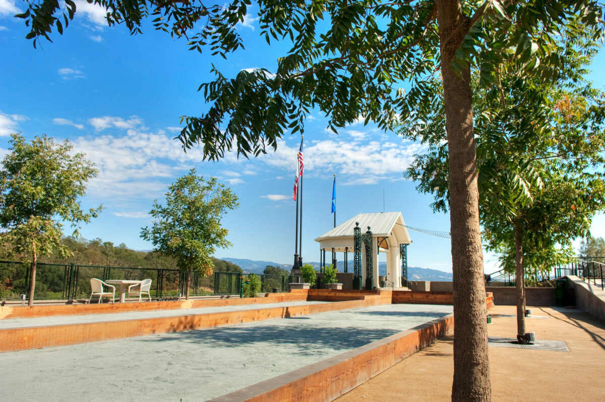 Bocce ball court at Francis Ford Coppola Winery in Geyserville. (Francis Ford Coppola Winery)