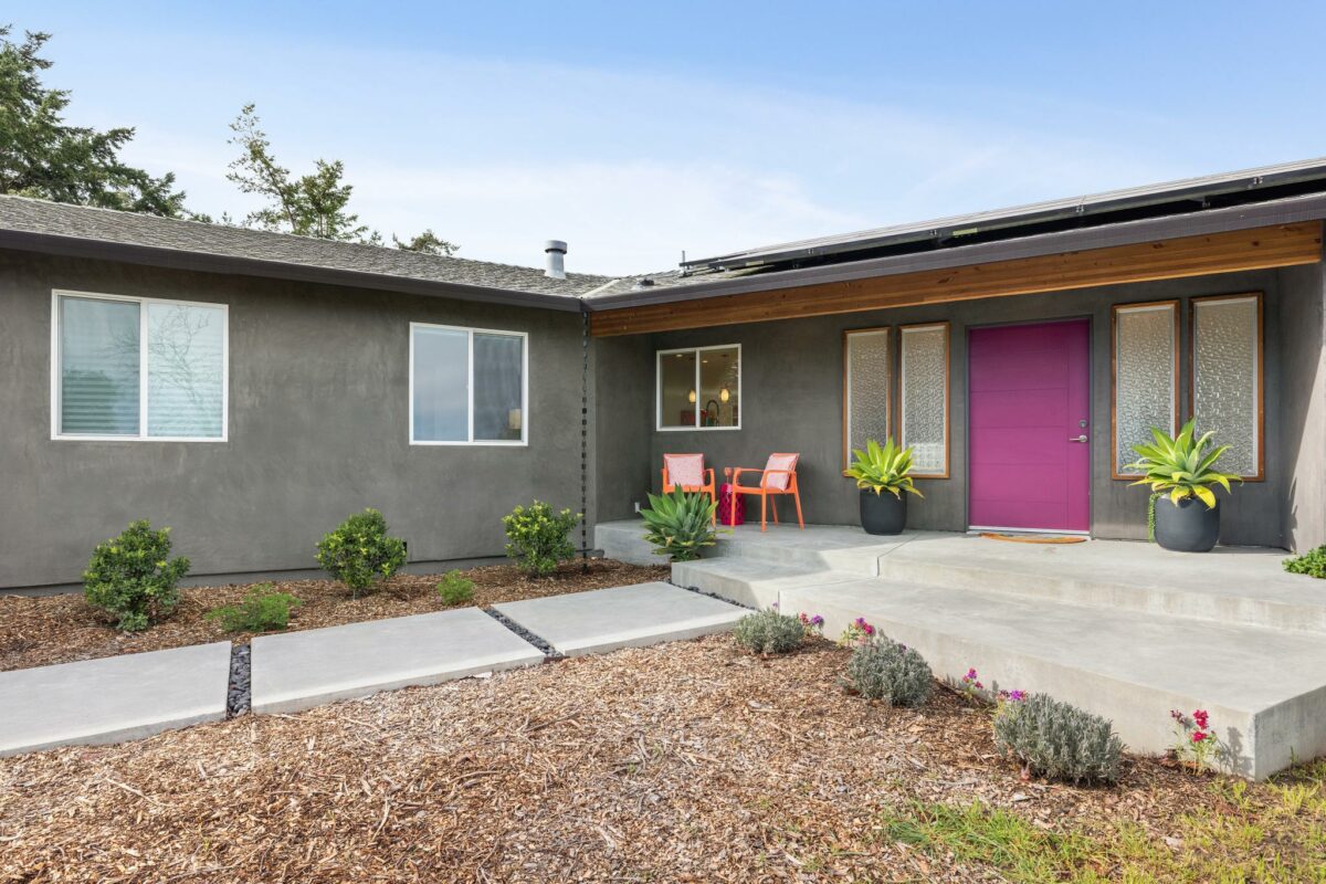 A beautifully updated ranch home in Petaluma has hit the market. The three-bedroom, two-and-a-half bathroom home and a one-bedroom, one-bathroom home on the two-acre property are listed for $2,050,000. (Compass Realty)