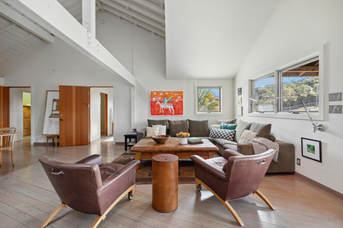 The home was converted from a motorcycle bar in the 1990s by designer and builder Paco Prieto. (Compass)