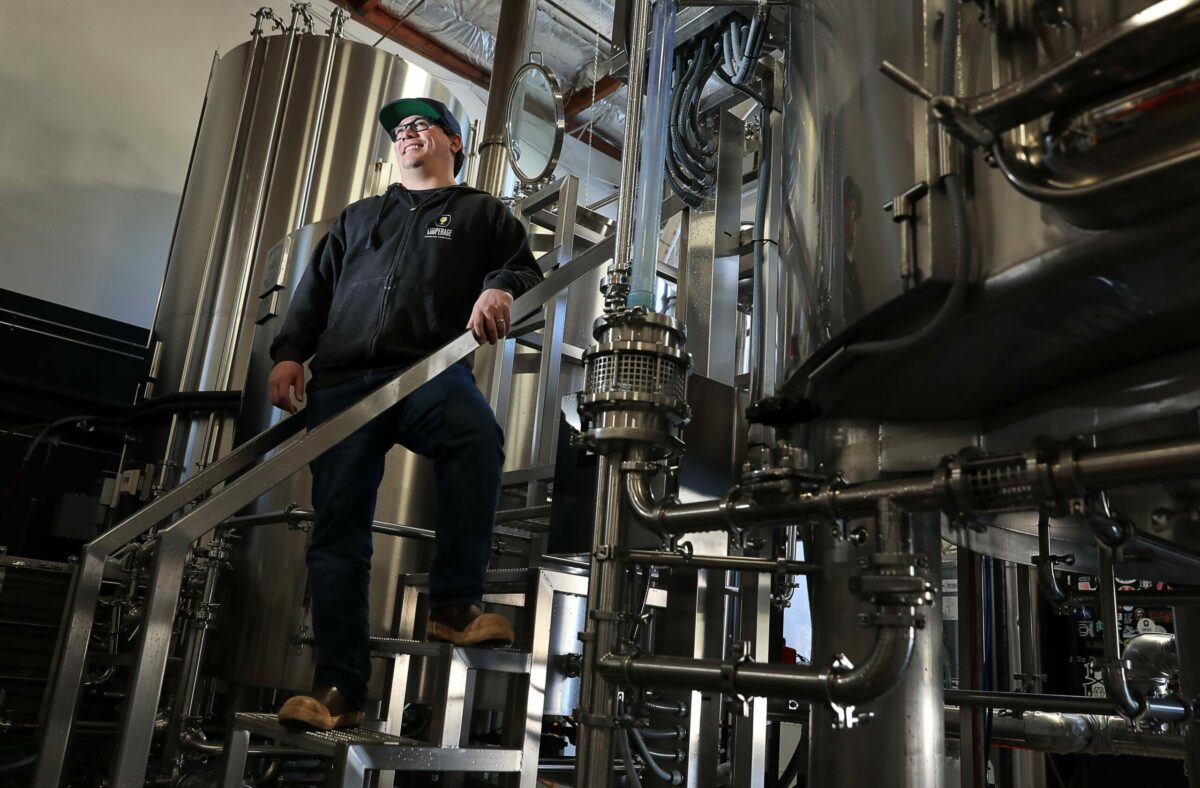 Tyler Smith is the owner and brewmaster of Cooperage Brewing Company in Santa Rosa.(Christopher Chung/The Press Democrat)