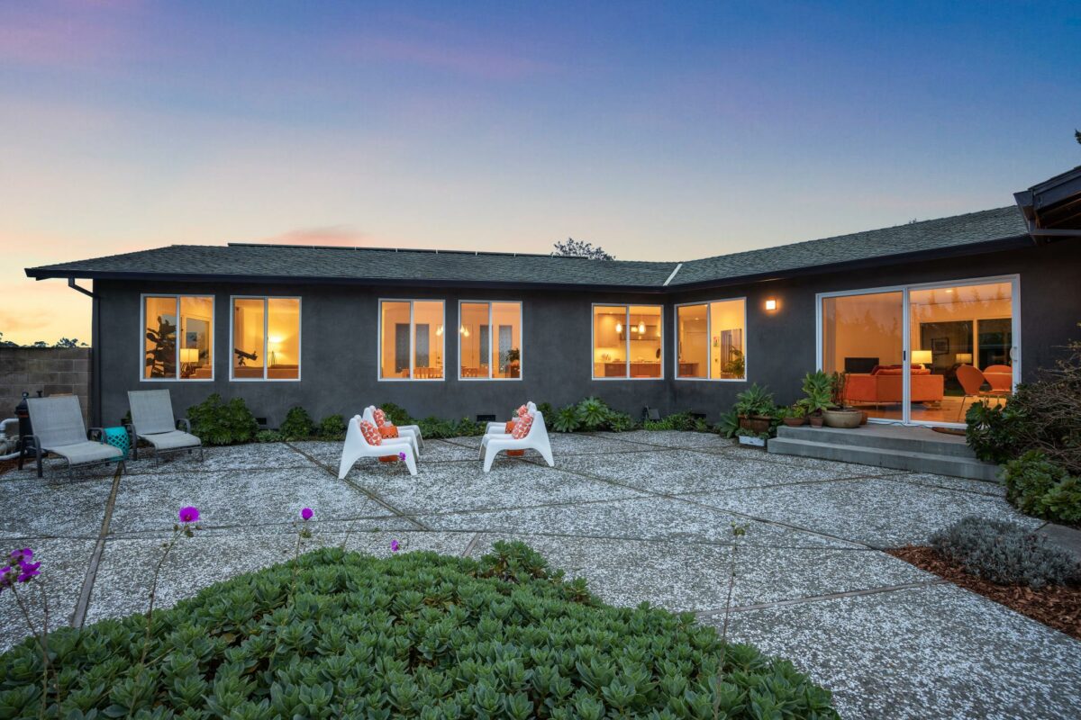 Backyard at night. (Compass Realty)