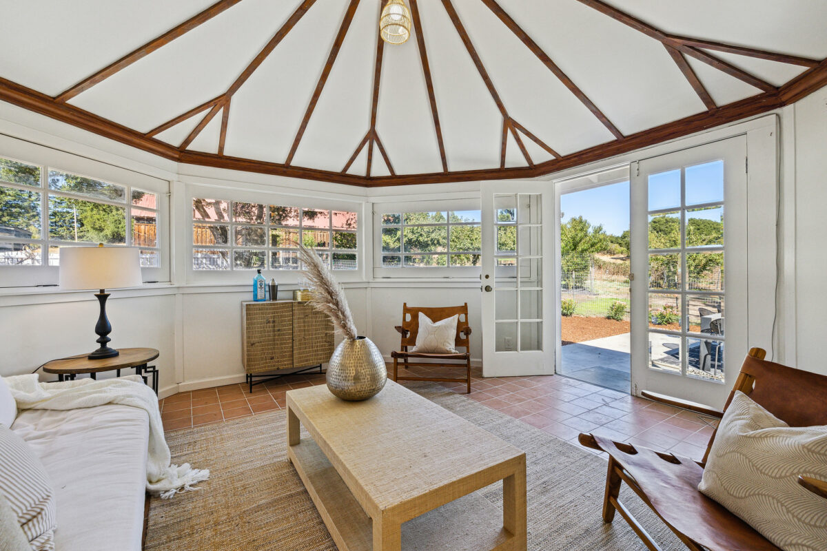 Inside of the entertainment gazebo. (Open Homes Photography)