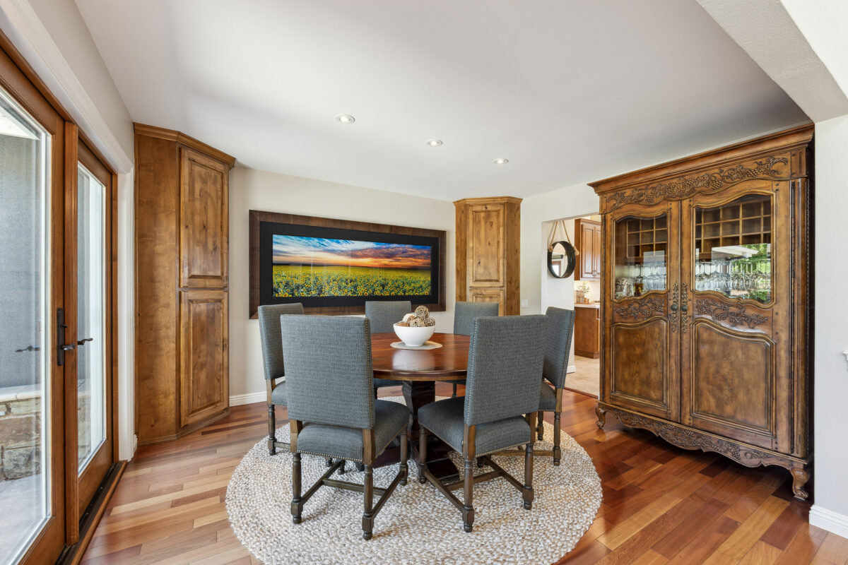 Formal dining room. (Open Homes)
