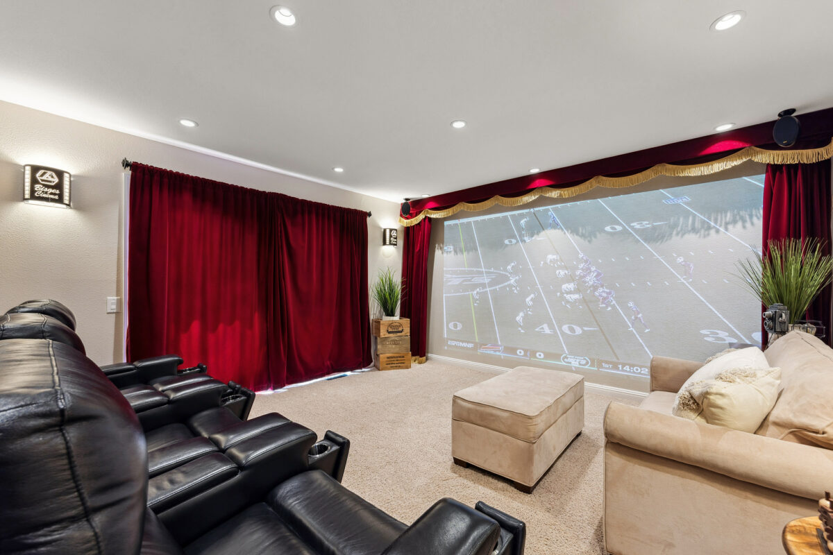 Home theater. (Open Homes)