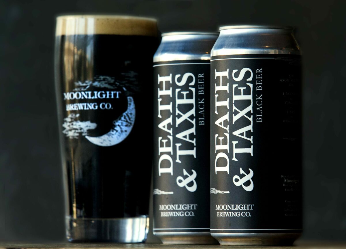 Death & Taxes, the signature beer of Moonlight Brewing Company in Santa Rosa. (John Burgess/The Press Democrat)
